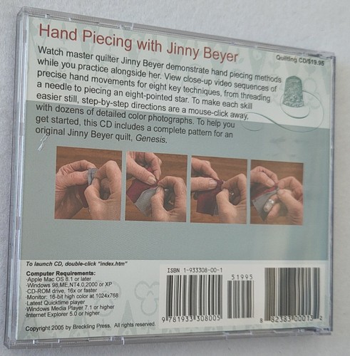 Hand Piecing with Jinny Beyer Quilting CD, 2005 - Picture 6 of 7