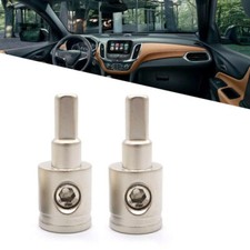2PCS Amp Car Audio Amplifier Power and Ground 1/0 Gauge to 4 Gauge Input Reducer