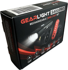 GearLight S400 Pro Rechargeable Bike Light Set Headlight Taillight New