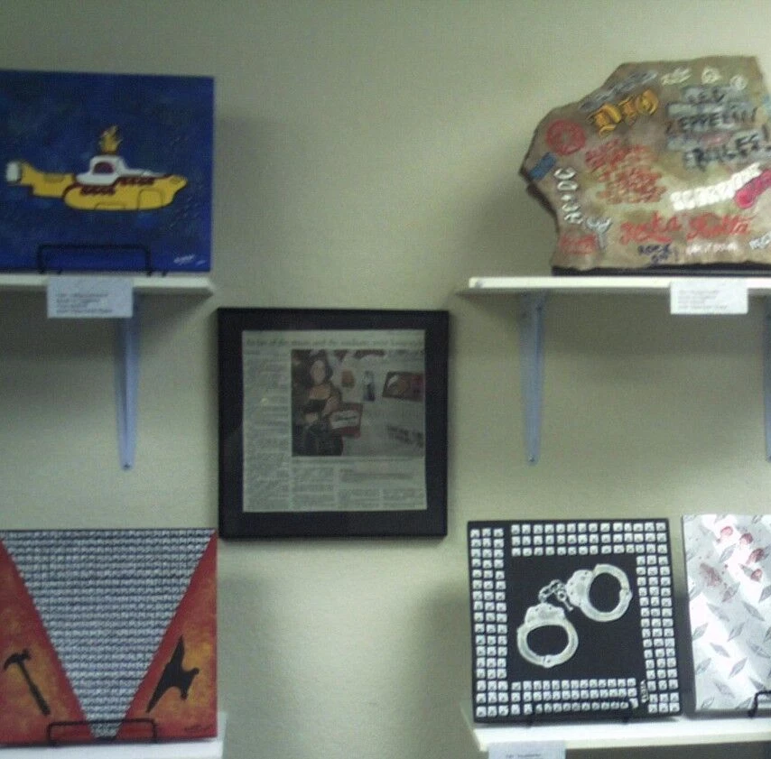 Heavy Metal/Rock Music Ronnie James Dio Tribute Painting Flagstone Art By Artist - Image 4 of 4