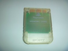 Official OEM Sony Playstation 1 PS1 PSOne Memory Card 1MB SCPH-1020 Clear White