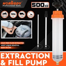 500ML Oil Suction Syringe Style Manual Automotive Pump Oil Brake Fluid Extractor