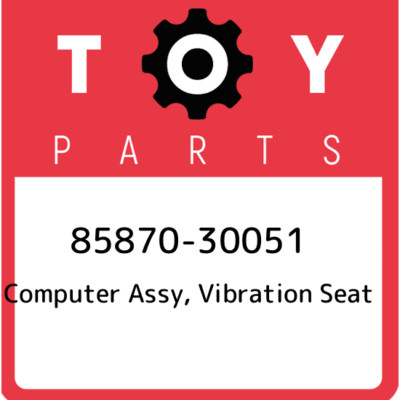 85870-30051 Toyota Computer assy, vibration seat 8587030051, New Genuine OEM Par