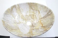 Davivy DS-1018 Bathroom Vessel Sink, 16x13", Pink