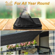 60% Sunblock Shade Cloth with Grommets UV Resistant Shade Net for Pergola Garden