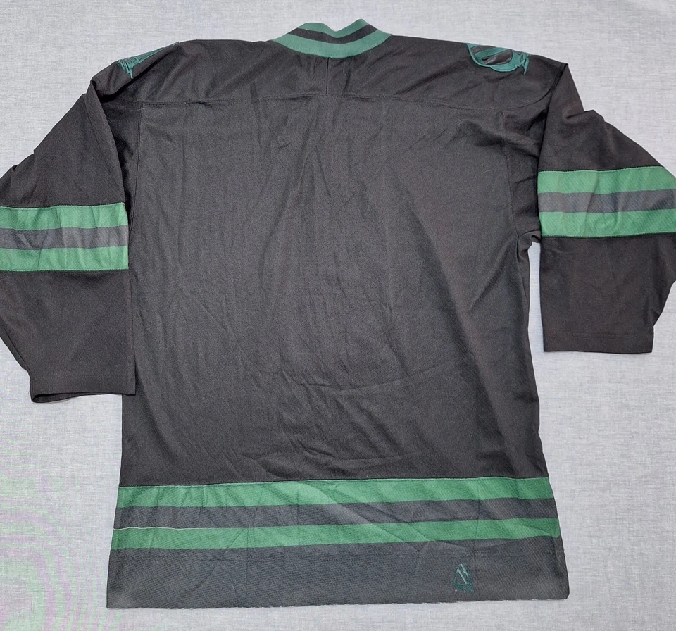 Camiseta de hockey vintage Nautica años 90 talla grande negra verde Foto 2 de 4