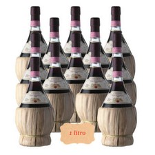 Vino Rosso Chianti DOCG Le Terre di Poppiano e Mandorlaia 12 Fiaschi 1 Litro