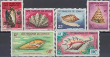 French Somaliland Red Sea Seashells 1962 MNH-40 Euro