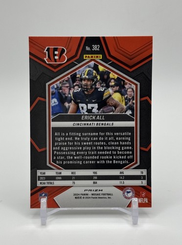 2024 Panini Mosaic - Rookies Silver Prizm #382 Erick All (RC) - Bild 2 von 4