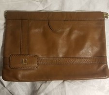 Vintage leather clutch