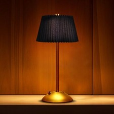 Cordless Metal Desk LampTouch Sensor Control LED Table Lamp3 Way Dimmable Nig...