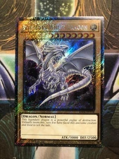 *** BLUE-EYES WHITE DRAGON *** PLATINUM SECRET RARE RA04-EN108 MVP1 YUGIOH!
