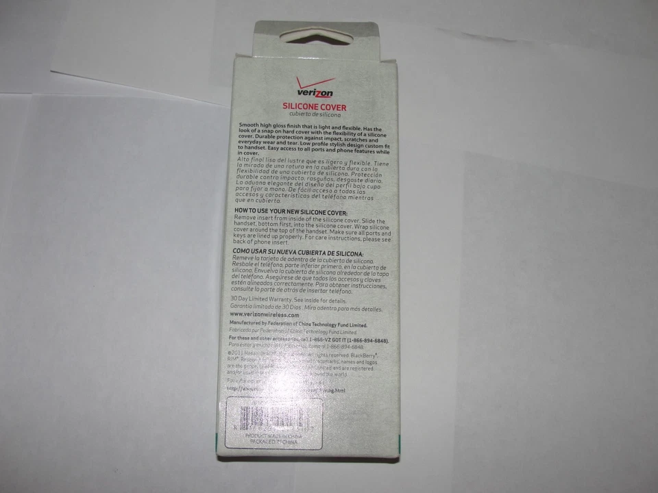 Verizon RIM9930SILHGB OEM Cubierta de Silicona Alto Brillo - Negro Berry Bold 9930 Foto 2 de 4