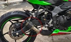 For KAWASAKI NINJA ZX-4R ZX4RR Carbon Exhaust System Mid Link Pipe 51MM Mufflers