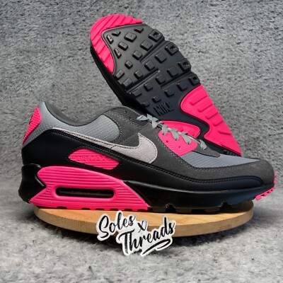 Nike Air Max 90 Wolf Grey Hyper Pink Size 14 Men Sneakers DM0029-010