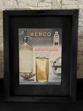 PUBLICITE HENNESSY HENCO COGNAC A L'EAU SIPHON SEAU A GLACE DE 1956 FRENCH AD