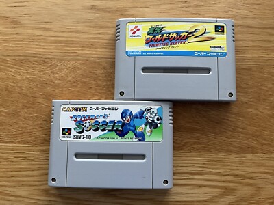 Rockman s Soccer & Jikkyou World Soccer 2 Fighting Eleven Super Nintendo Famicom