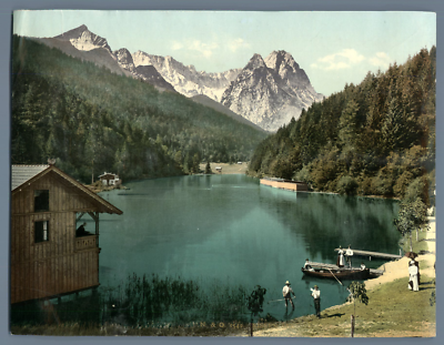 Photochromie Vintage Sierre - Format 17x22 Cm Environ 1902 - Collection Souvenir Ancien