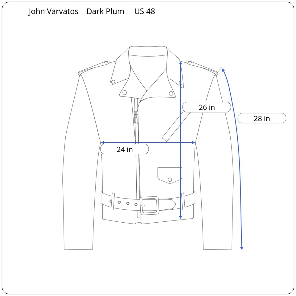 New $898 John Varvatos Sullivan Racer Suede Leather Jacket Mens EU 58 US 48 Plum - Image 3 of 4