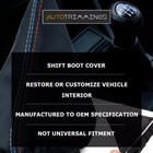 Pieliz Manual Shift Boot For Chevrolet Camaro & Firebird (1997-2002) – Gray Stitch, PVC Leather