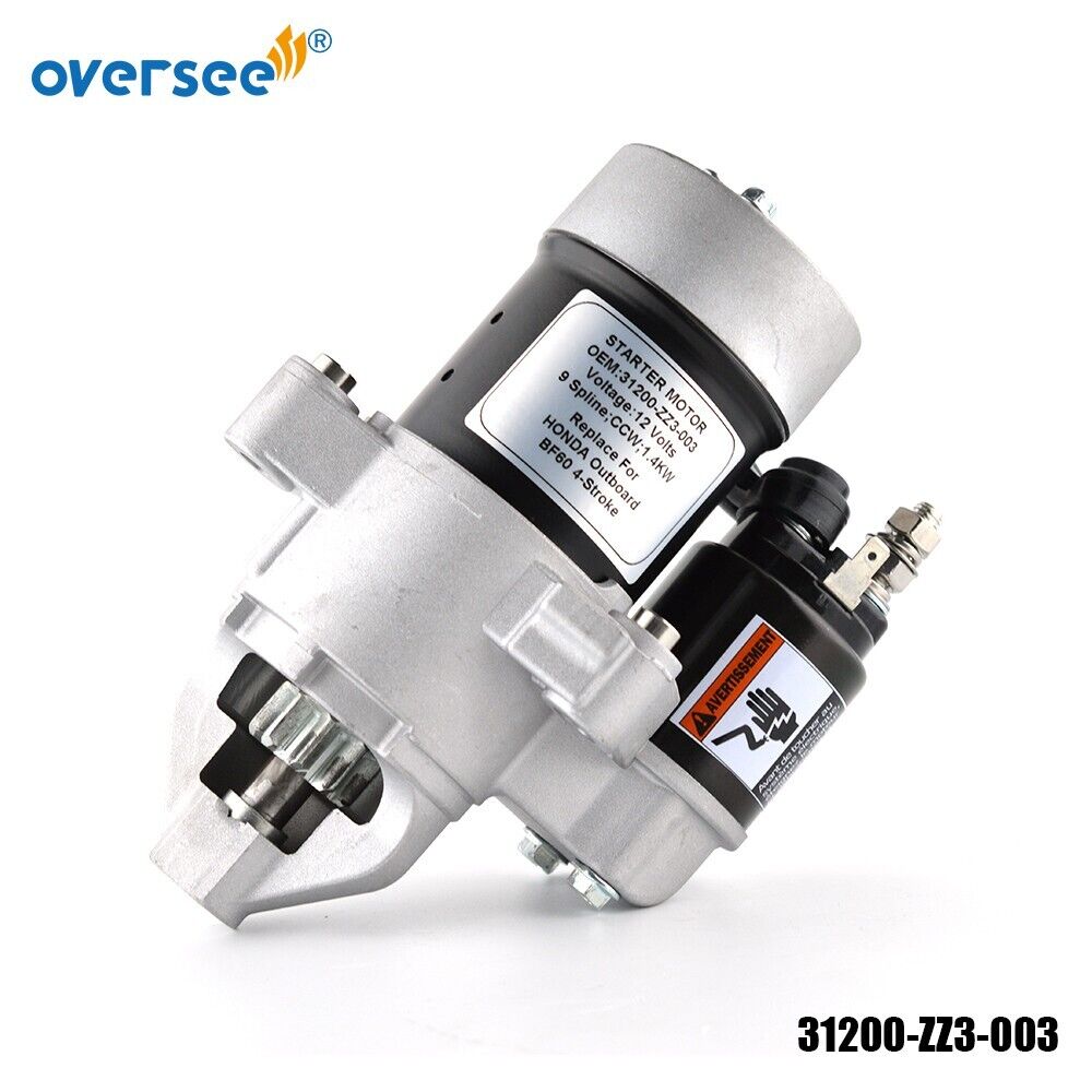 31200-ZZ3-003 12V STARTER MOTOR For HONDA OUTBOARD 4T 60HP 31200-ZZ3-003 12V STARTER MOTOR For HONDA OUTBOARD 4T 60HP