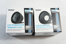 Vivitar Professional HD Wide Angle 0.43x Telephoto 2.2x Lens Screw Attachment
