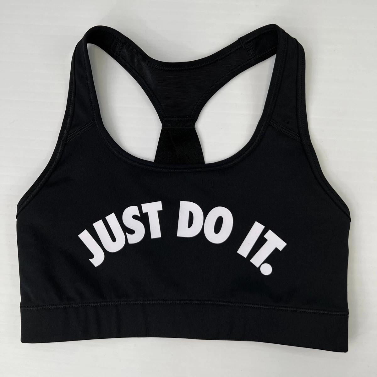 Nike Sports Bra Womens Small Dri Fit Just Do It Racer Back Top