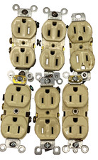 Lot of 6 Leviton Isolated Ground Receptacles 15A 125V Industrial Grade Ivory