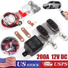 Car Remote Battery Disconnect Kill Switch 12V 200A Automatic Shut Off New