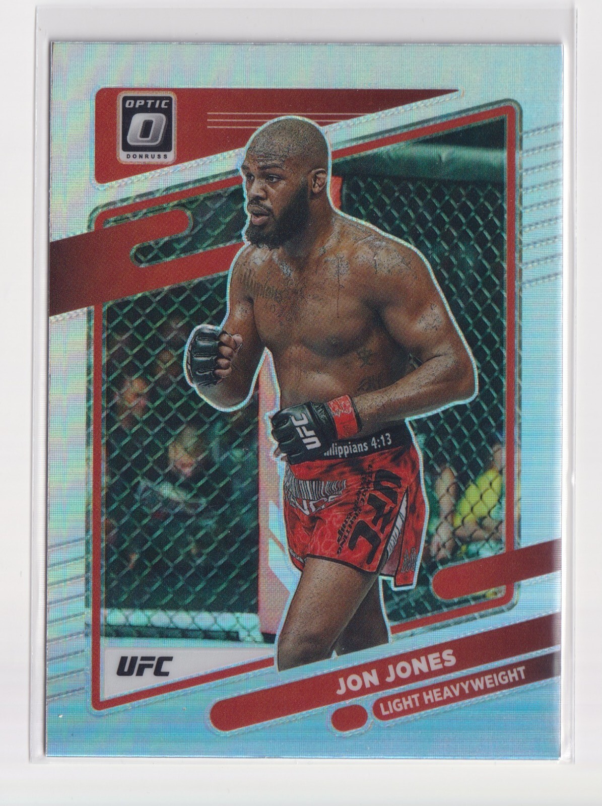 2022 Donruss Optic UFC Card #65 Jon Jones Silver Prizm Holo Heavyweight