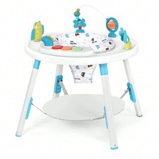 3-in-1 Baby Walker w/ 360  Swivel Seat  Detachable Toys, Activity Center