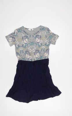 GAP Kinder Mädchen mehrfarbiges Blumen Skaterkleid Größe 12-13 Jahre