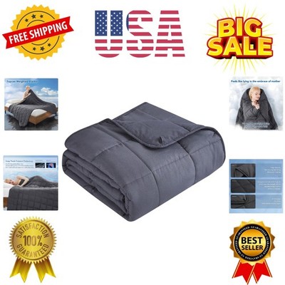 Weighted Blanket for Adults 20 lbs, 60'' x 80'' Queen Size Soft Cooling Heavy B...