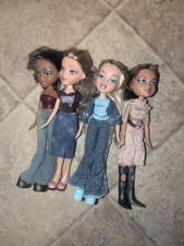 MGA Bratz Dolls Lot 4 Dressed With Extra Outfits Clothes Boots Heels Shoes 2001