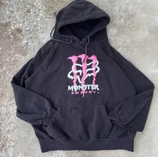 Retro Monster Pink Graphic Design Hoodie Size...