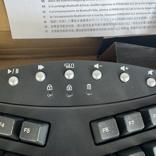 PERIBOARD-612, 2.4GHz and Bluetooth Wireless Ergonomic Split Keyboard,W/Receiver - Bild 6 von 16