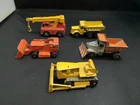 MATCHBOX LESNEY LOT OF FIVE MODELS INC CATERPILLAR BULLDOZER--Y696