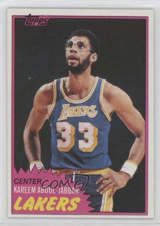 1981-82 Topps Kareem Abdul-Jabbar #20 HOF 0h1