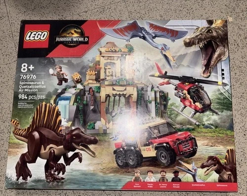 NEW LEGO Jurassic World Spinosaurus Quetzalcoatlus Air Mission