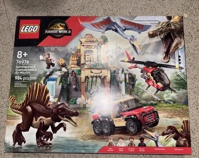 NEW LEGO Jurassic World Spinosaurus Quetzalcoatlus Air Mission