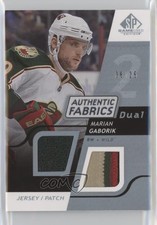 2008-09 SP Game Used Edition Platinum Jersey 6/25 Marian Gaborik Dual Patch 1o3