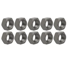 10pcs M18x2.5mm Metric Pitch Left Thread Hex Nuts