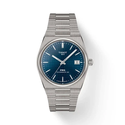 Nuevo reloj para hombre Tissot PRX titanio 38 mm esfera azul T137.807.44.041.00 - Imagen 1 de 2