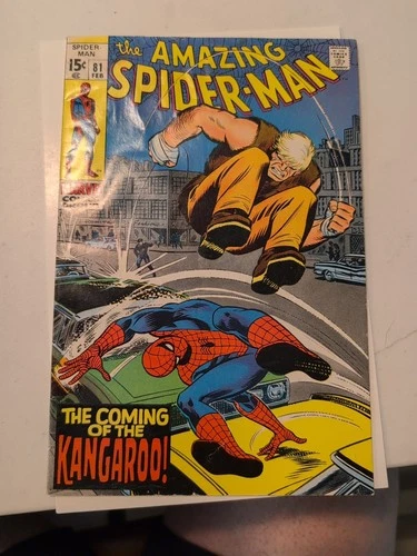 AMAZING SPIDER-MAN #81 1970 Low Water DMG 1st App KANGAROO