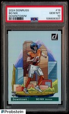 2024 Donruss Downtown! #19 Bo Nix Denver Broncos RC Rookie SSP CASE HIT PSA 10