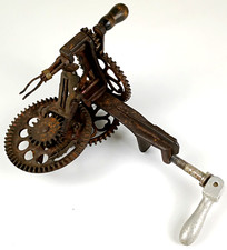 Antiguo Pelador de Manzanas Sinclair Scott Co. Hierro Fundido-Tornillo Hecho a Mano por Maquinista CL1