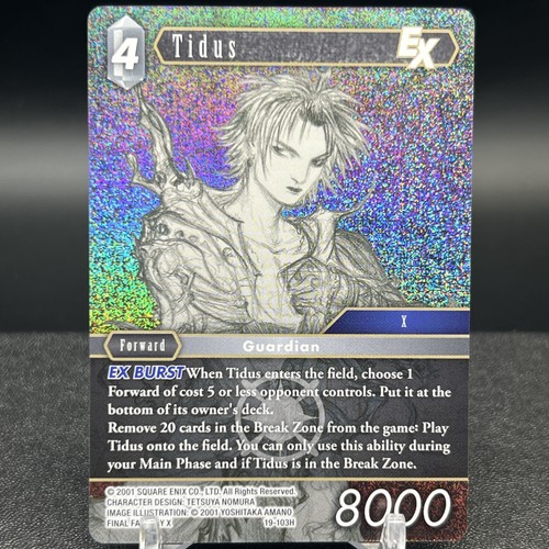 Tarjeta Tidus 19-103H Foil Final Fantasy - Imagen 1 de 2