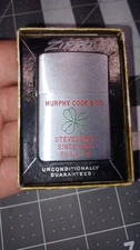 1962 ZIPPO LIGHTER MURPHY COOK & CO STEVEDORES PHILA PA. Since 1865