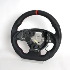For 2016-2024 Chevrolet Chevy Camaro Full Leather Steering Wheel Red Stitching