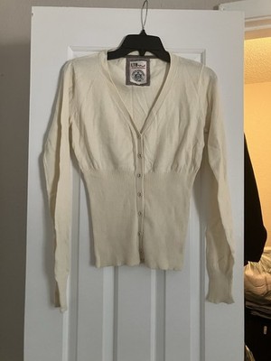LTB White Cardigan Sweater